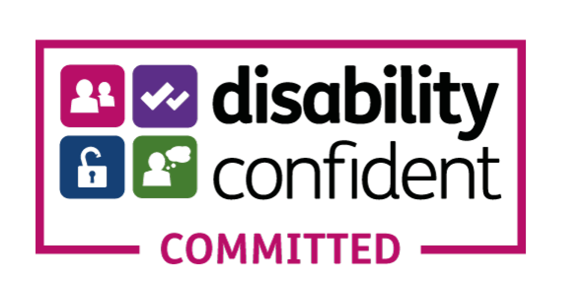 Disability Confident Committed logo