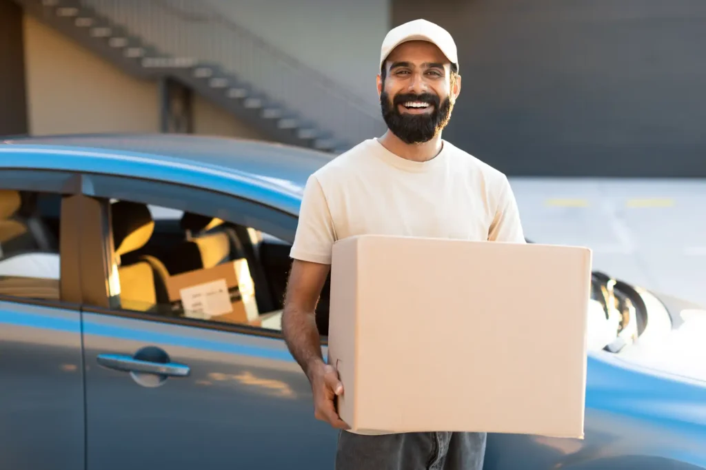 Indian delivery driver