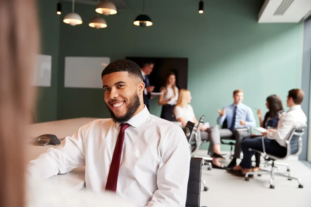 A job applicant in an interview hoping to get employed